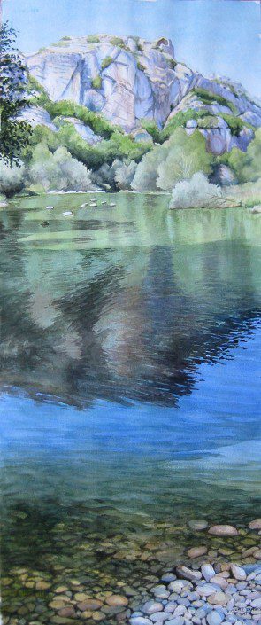 Aquarel·la sobre paper (76x32). Propietat Col·lecció Artesa.
